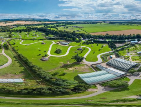 Birds eye view of the safari park