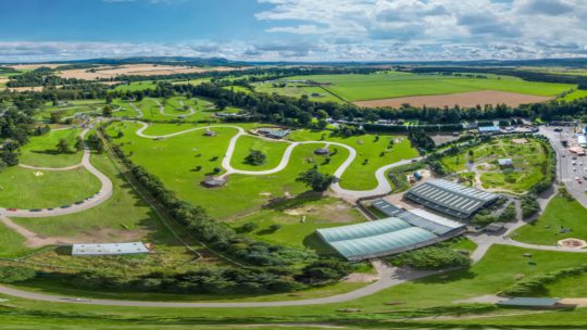 Birds eye view of the safari park